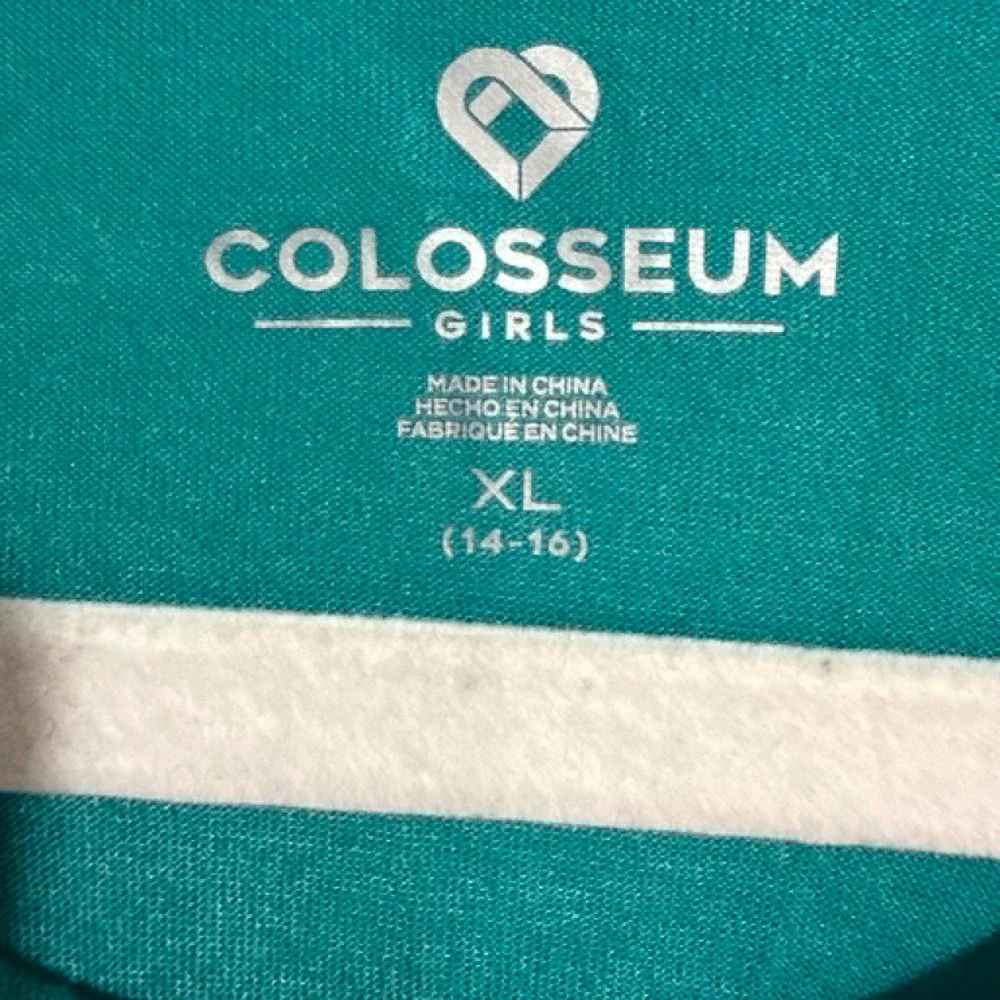 Colosseum Girls Teal Green Racerback Tank Top XL 14-16 RSMTT50187 NEW